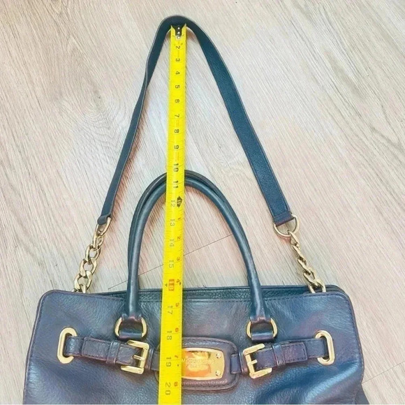 HOST PICK MICHEAL KORS  BLUE PEBBLED LEATHER HAND BAG STRAPPED SHOULDER BAG - Picture 12 of 12